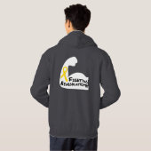 エラストロングフード付きスウェットシャツ パーカ (裏面フル)