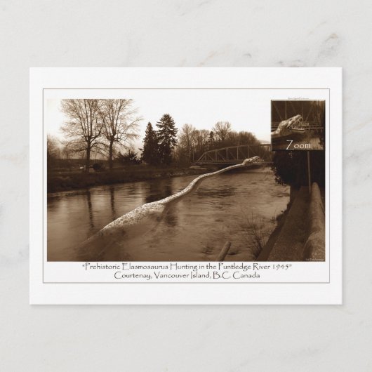 エラスモサウルスの贈り物 ポストカード (正面)