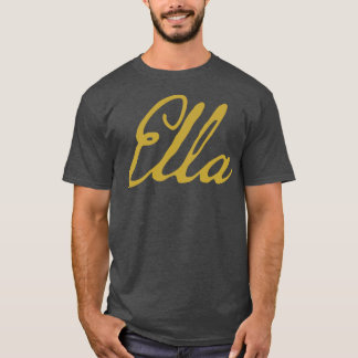 エラタイポグラフィ金ゴールドスクリプト Tシャツ