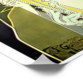 エラビクトリアンアールヌーボーガス照明Ad ポスター (角)