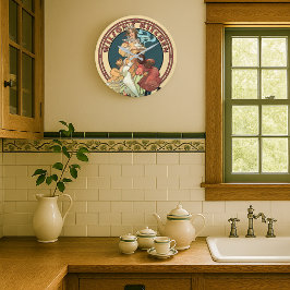 エラビクトリアンアールヌーボーキッチン ラージ壁時計