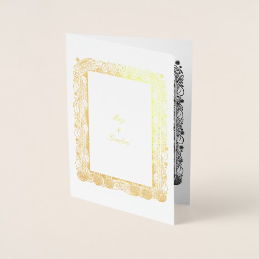 エラビクトリアンアールヌーボーフローラ 箔カード (正面)