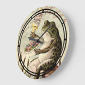 エラビクトリアンガエルTOADSTOOL広告 ラージ壁時計 (傾斜)