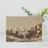 エラビクトリアンサンタクロース&トナカイのクリスマス シーズンカード (スタンド正面)