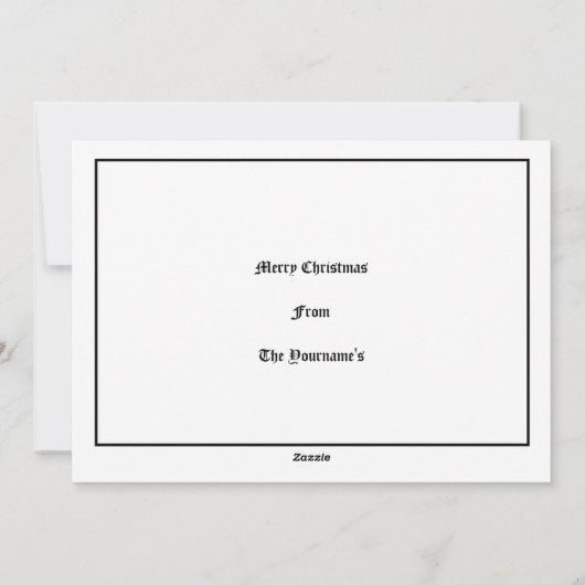 エラビクトリアンサンタクロース&トナカイのクリスマス シーズンカード (裏面)