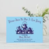 エラビクトリアンティーパーティーテンプレート招待状 招待状 (スタンド正面)