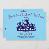 エラビクトリアンティーパーティーテンプレート招待状 招待状 (正面/裏面)