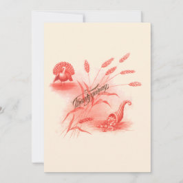 エラビクトリアントルコ&コルヌコピアサンクスギビング シーズンカード