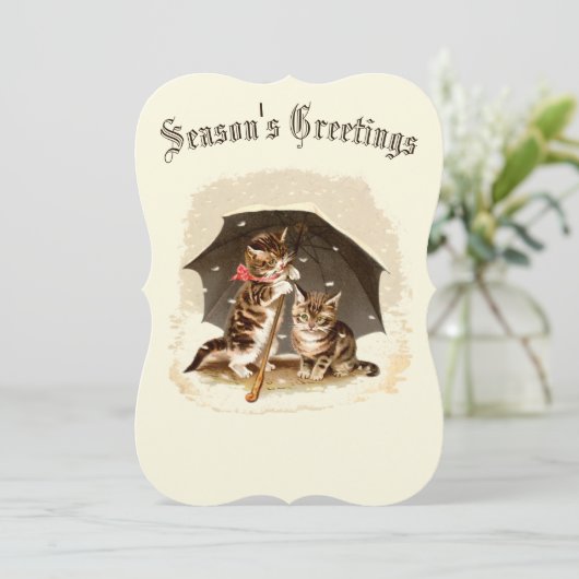 エラビクトリアンネコと傘 シーズンカード (スタンド正面)