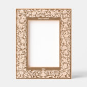 エラビクトリアンバラフローラ縁どつる植物 レーザー彫刻フレーム (正面)