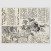 エラビクトリアンフェリー花種広告 薄葉紙 (正面)