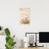 エラビクトリアンホワイトクレーン ポスター (ホームオフィス)