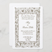 エラビクトリアンボ華美タニカル縁どズ 招待状 (正面/裏面)