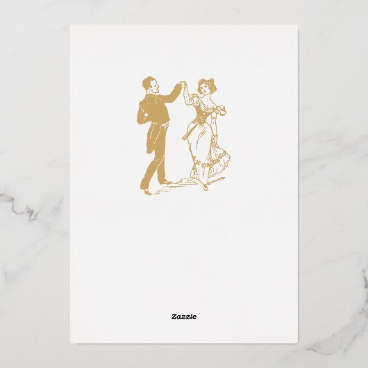 エラビクトリアンリーフ&ベリーバイアントンセダーInv 箔招待状 (裏面)