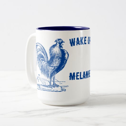 エラビクトリアンルースター&ファームハウス ツートーンマグカップ (正面左)