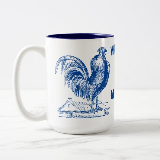 エラビクトリアンルースター&ファームハウス ツートーンマグカップ (左)