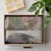 エラビクトリアンレディ&ヴィンテージホワイトグランジ花模様 薄葉紙 (ギフト)