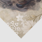 エラビクトリアンレディ&ヴィンテージホワイトグランジ花模様 薄葉紙 (詳細)