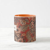 エラビクトリアンヴィンテージ植物学パーソナライズされた マグカップ (中央)