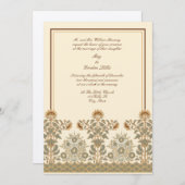 エラビクトリアンーアールヌーボーひま結婚わ花 招待状 (正面/裏面)
