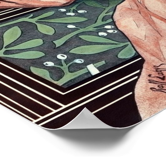 エラビクトリアンーアールヌーボーエリクシル広告 ポスター (角)