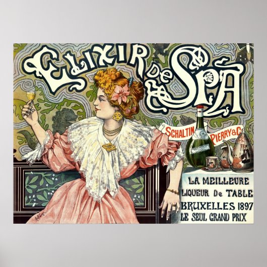 エラビクトリアンーアールヌーボーエリクシル広告 ポスター (正面)