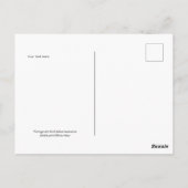 エラビクトリアンーアールヌーボーガールオンバタフライ ポストカード (裏面)