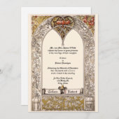 エラビクトリアンーアールヌーボーグレープビーバイアントンセダー 招待状 (正面/裏面)