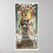 エラビクトリアンーアールヌーボーフランスのビスケット ポスター (正面)