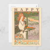 エラビクトリアンーアールヌーボー感謝祭 シーズンポストカード (正面/裏面)
