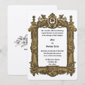 エラビクトリアンーグリフィンロカイルフレ結婚ーム 招待状 (正面/裏面)