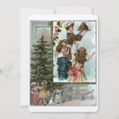 エラビクトリアンーテンプレートクリスマスホリデーカード シーズンカード (正面)