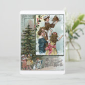 エラビクトリアンーテンプレートクリスマスホリデーカード シーズンカード (スタンド正面)