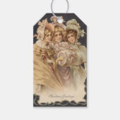 エラビクトリアンーファッションヴィンテージクリスマスプレゼントラベル ギフトタグ (正面)