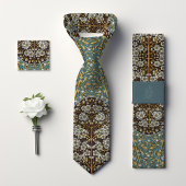 – エラビクトリアンーフローラスノーベリーメンズ ネクタイ