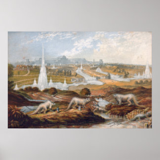 エラビクトリアンープリント ポスター