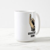 エラビクトリアンーポインティングハンドマニキュールテンプレート コーヒーマグカップ (正面右)