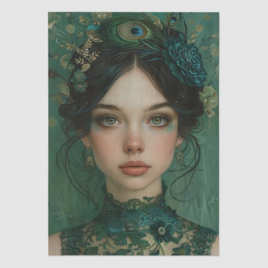 エラビクトリアンーレディフローラヘアドレスデカッペ 薄葉紙 (正面)