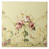 エラビクトリアンーローズブーケフリーズパターン タイル (正面)