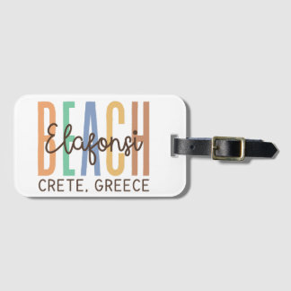 エラフォンシビーチクレタギリシャ（サンズ） ラゲッジタグ