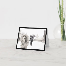 エラベラバナナオンザチャールズブリッジ，プラハ サンキューカード