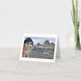 エラベラバナナ，ルーブル，パリ，フランス サンキューカード