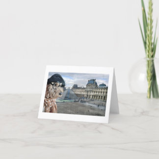 エラベラバナナ，ルーブル，パリ，フランス サンキューカード