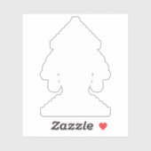 エラワン三頭象ラオス国旗 シール (シート)