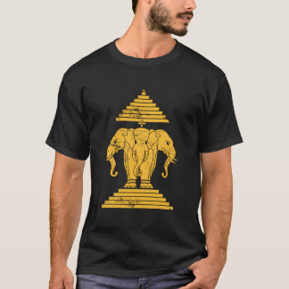 エラワン・サバイディ・グリーティング 3本の牙の象の王国 Tシャツ