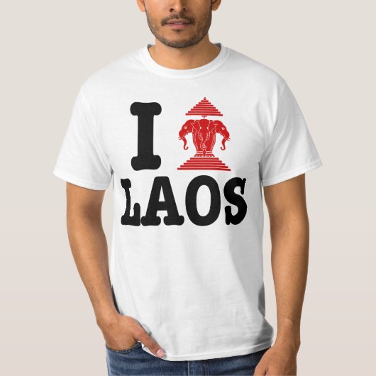 エラワン (愛) ラオス Tシャツ (正面)