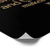エラーのコメディ饗宴引用文(金ゴールド版) ポスター (角)