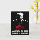 エラーの終了トランプ就任日01 20 2 カード (黄色い花)