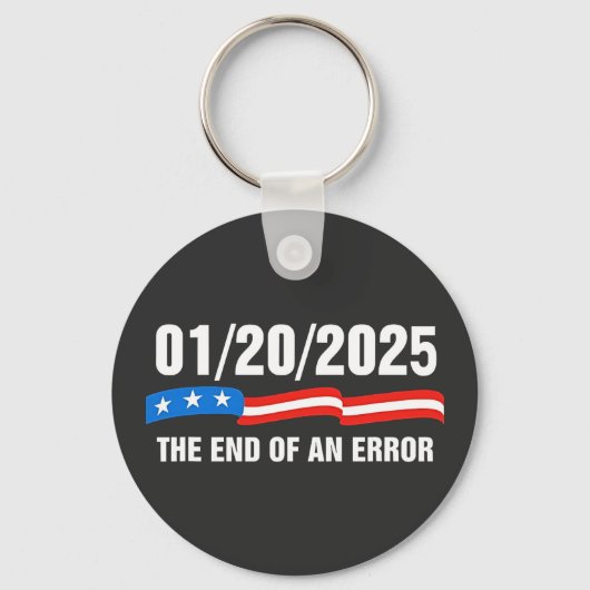 エラーの終了2025年1月20日トランプ就任式 キーホルダー (正面)