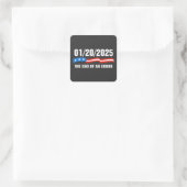 エラーの終了2025年1月20日トランプ就任式 スクエアシール (バッグ)
